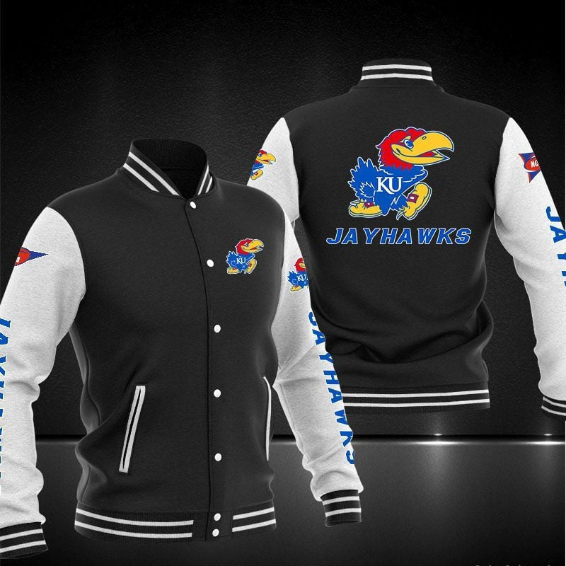 Kansas Jayhawks Ncaa Baseball Varsity Jacket Full Color