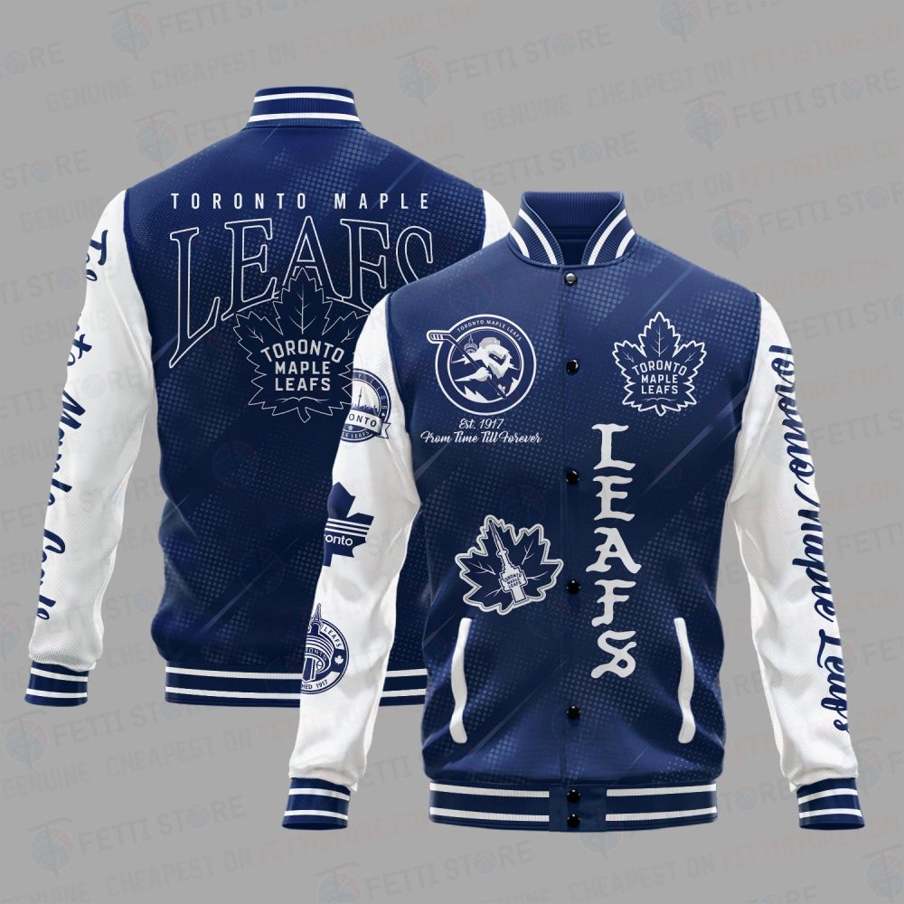 Toronto Maple Leafs National Hockey League Varsity Jacket Sh1 V1