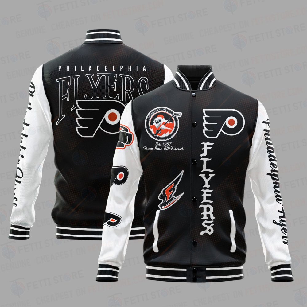 Philadelphia Flyers National Hockey League Varsity Jacket Sh1 V1