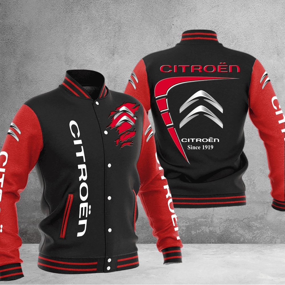 Citroen Baseball Varsity Jacket Full Color