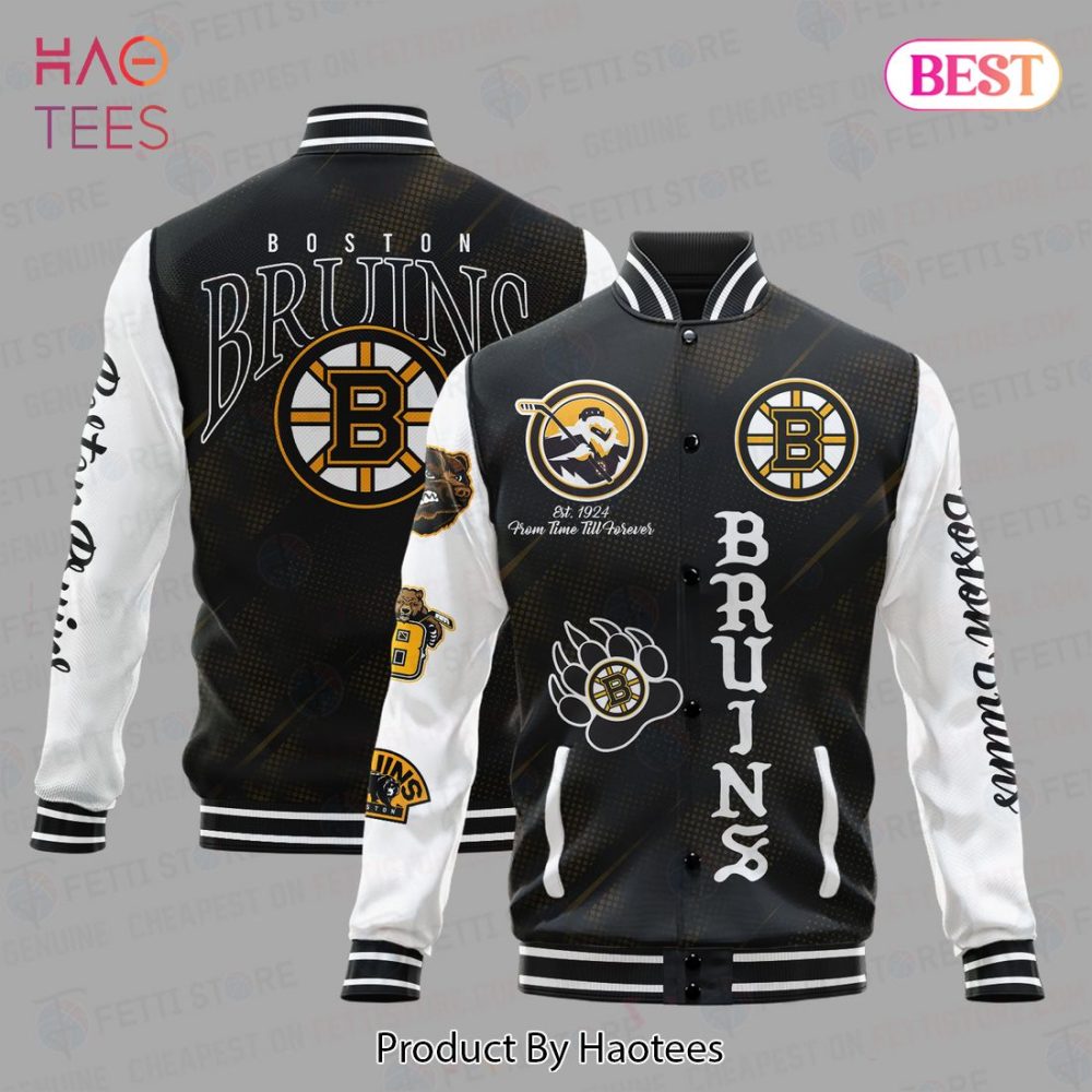 Boston Bruins Varsity Jacket - Stylish &amp; Warm Fan Gear For Hockey Enthusiasts