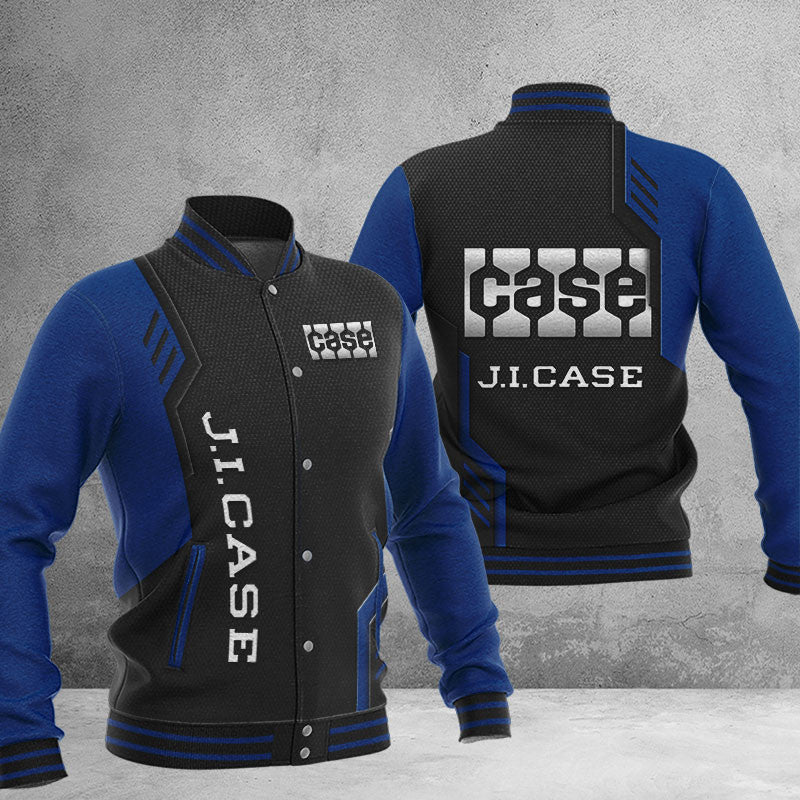 J.I. Case Dmhj0794 Baseball Jacket Logo Baseball Varsity Jacket