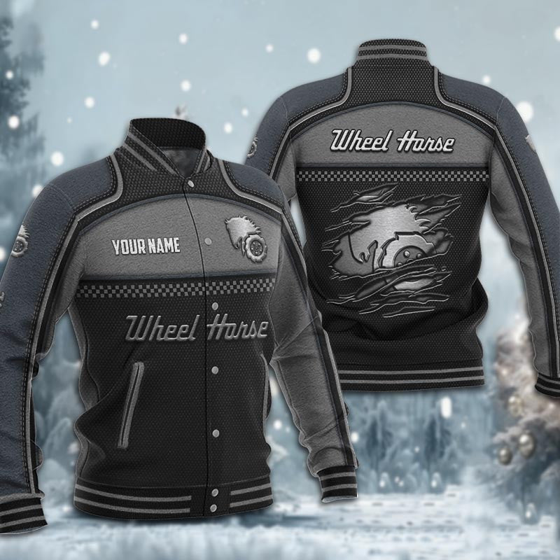Wheel Horse Dmhj1946 Baseball Jacket Logo Baseball Varsity Jacket