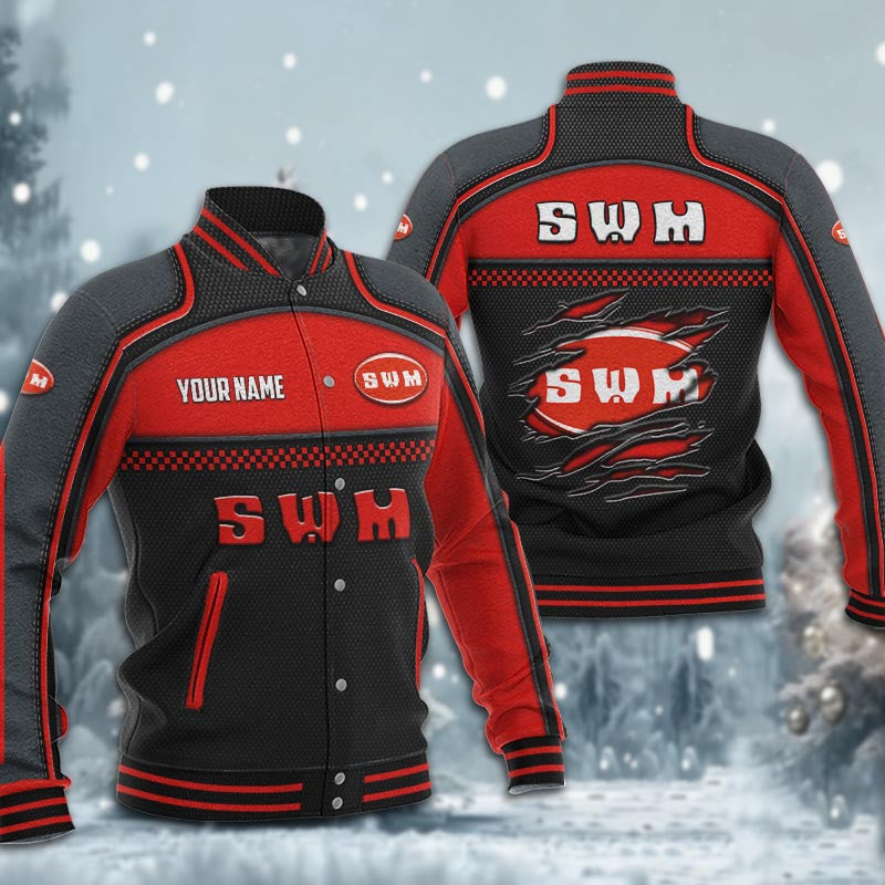 Swm Dmhj1899 Baseball Jacket Logo Baseball Varsity Jacket