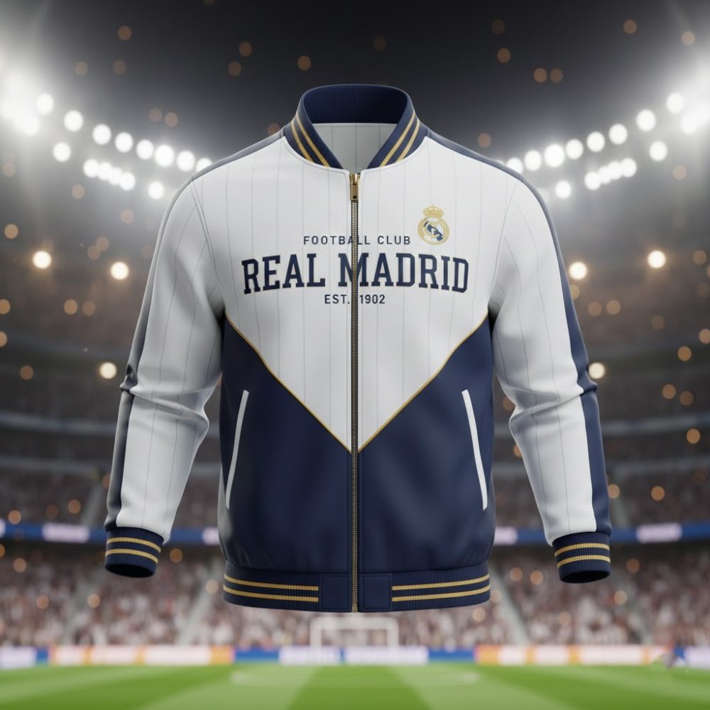 Real Madrid Varsity Track Jacket – The Ultimate Symbol Of Galactic Excellence And Heritage