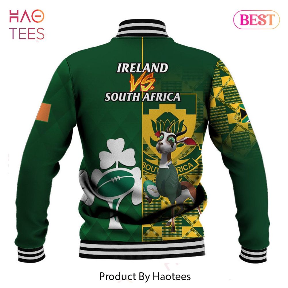 Ireland Vs South Africa Rugby Bomber Jacket - Unique Design By Haotees