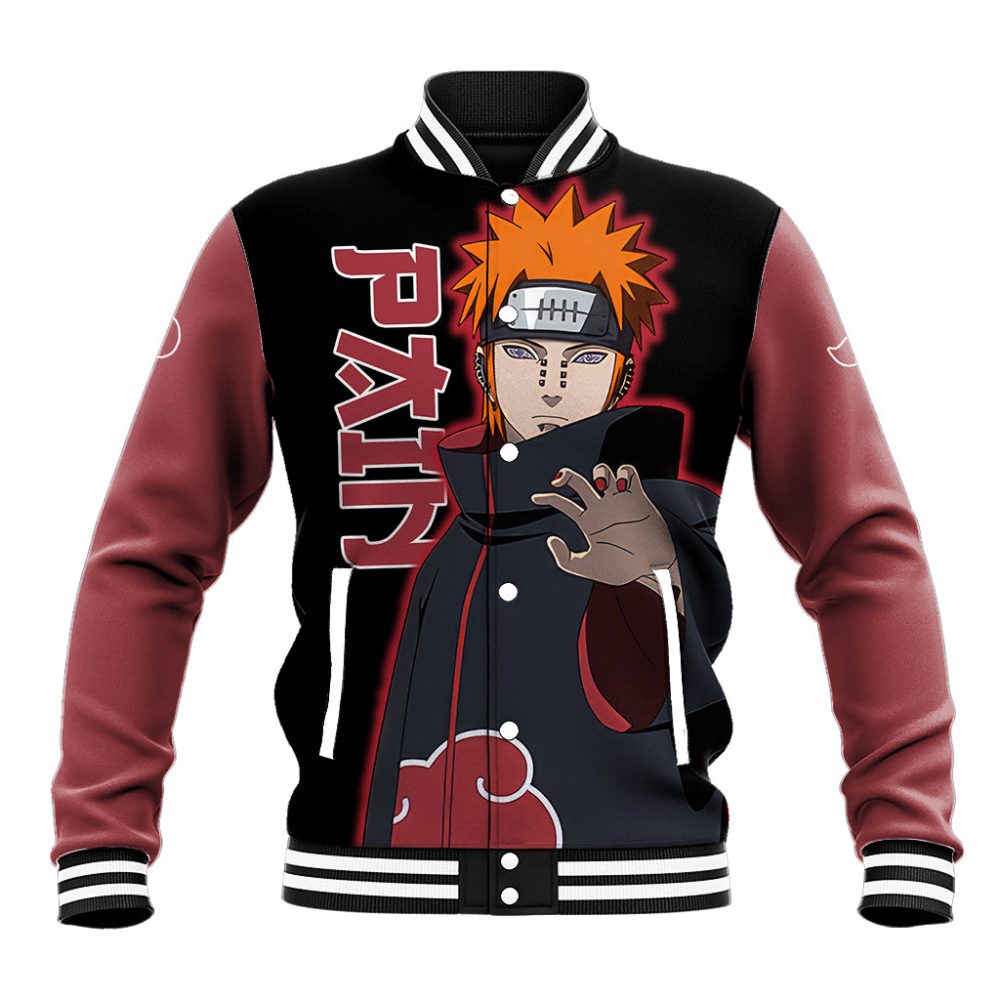 Pain Akatsuki - Naruto Anime Baseball Jacket Ts04