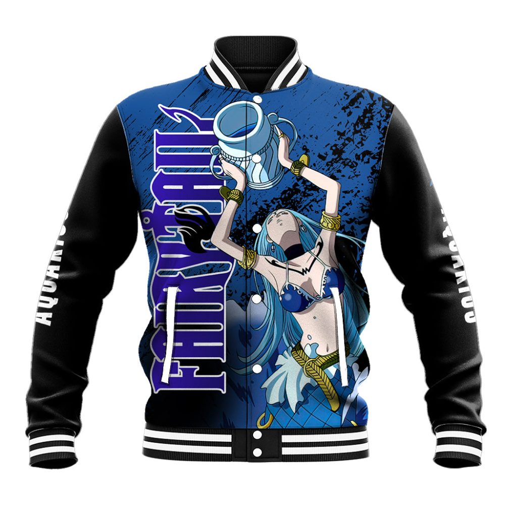 Celestial Aquarius Baseball Jacket Fairy Tail Ts04