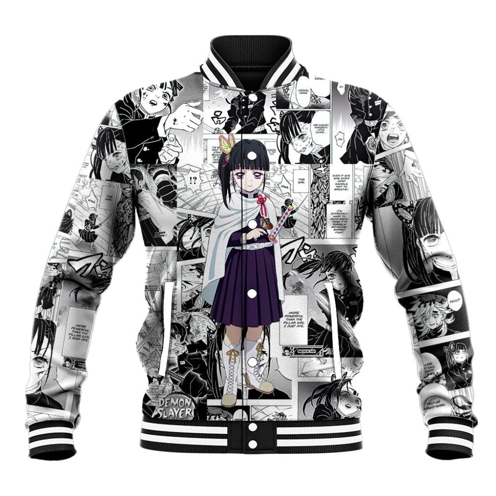 Kanao Tsuyuri Demon Slayer Baseball Jacket Anime Mix Manga Style Ts04