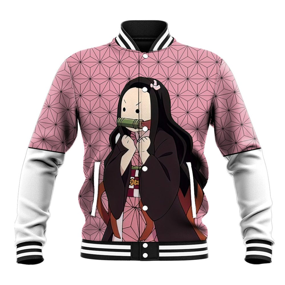 Kimetsu Nezuko Demon Slayer Baseball Jacket Anime Funny Style Ts04