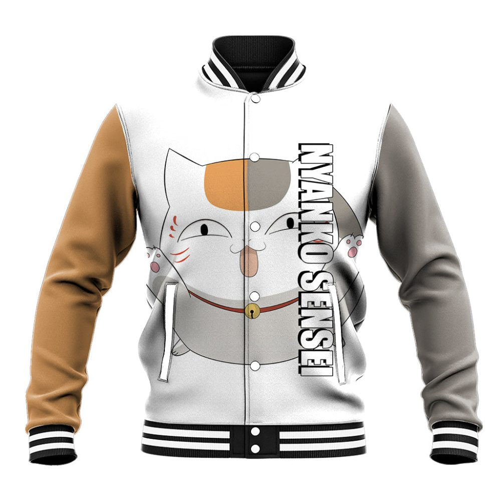 Nyanko Sensei Madara - Natsume Yuujinchou Baseball Jacket Anime Style Ts04