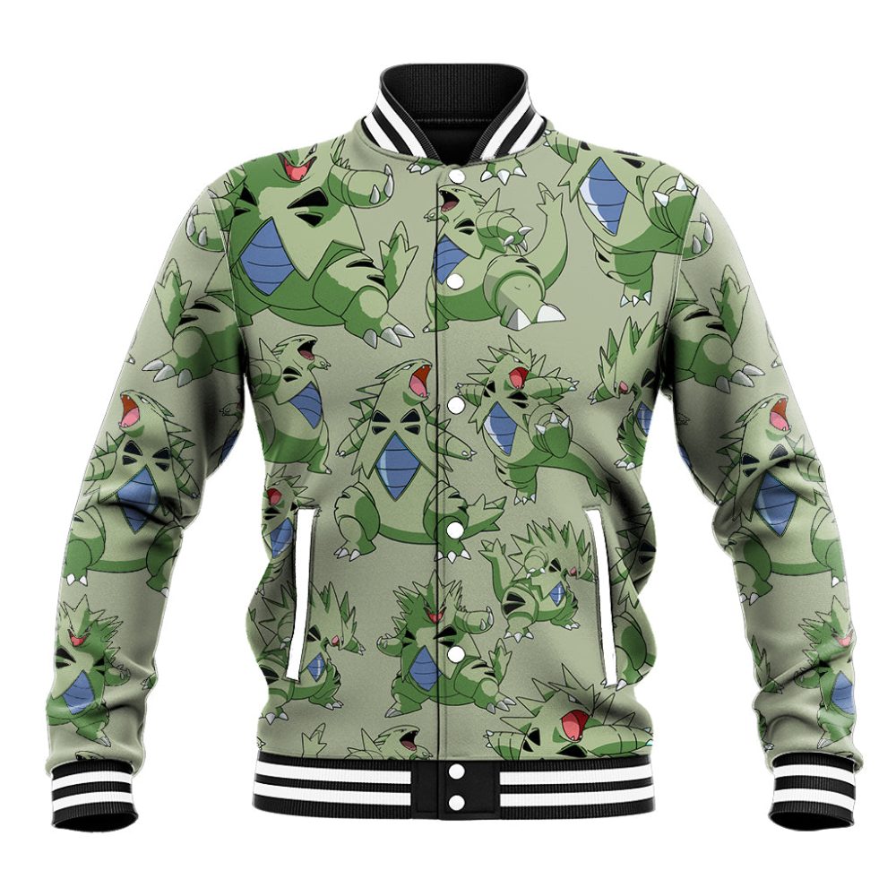 Tyranitar Pattern Style Baseball Jacket Ts04