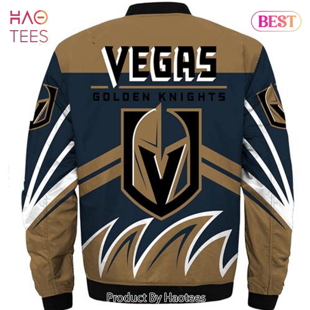 New Fashion   Vegas Golden Knights Bomber Jacket Style Winter Coat Gift For Men